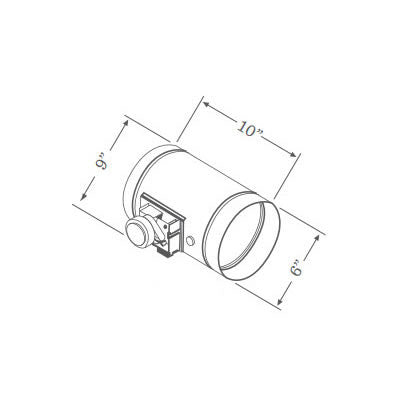 Zephyr Universal Make-Up Air Damper - MUA006A