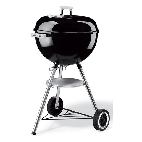 Weber 18 1/2 Inch Black - One-Touch Silver Kettle Charcoal Grill - 441001