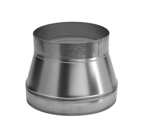 Broan 10" to 8" Range Hood/Bath Ventilaton Fan Round Transition - 414