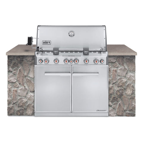 Weber Summit S-660 Stainless Steel Natural Gas Built-In Grill - 7460001