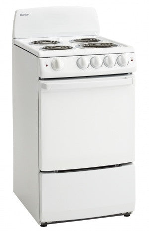 Danby 20-in 4 Elements 2.3-cu ft Convection Oven Freestanding Electric  Range (White)