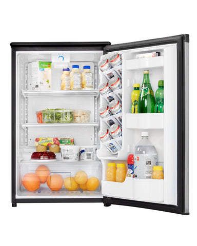 Danby 4.40 cu. ft.Black with Stainless Compact All Refrigerator - DAR125SLDD