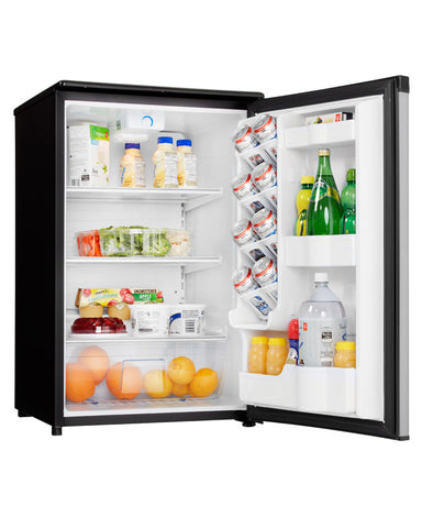 Danby 4.40 cu. ft.Black with Stainless Compact All Refrigerator - DAR125SLDD
