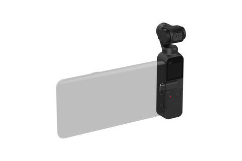 DJI Osmo Pocket Handheld 3 Axis Gimbal Stabilizer with Integrated Camera, Attachable to Smartphone, Android, iPhone