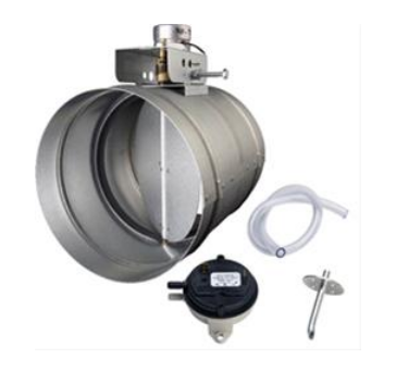 Broan 8" Universal Auto Make-Up Air Damper/Pressure Sensor Kit - MD8TU
