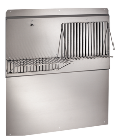 Broan 36 Stainless Steel Backsplash With Shelves - RMP3604