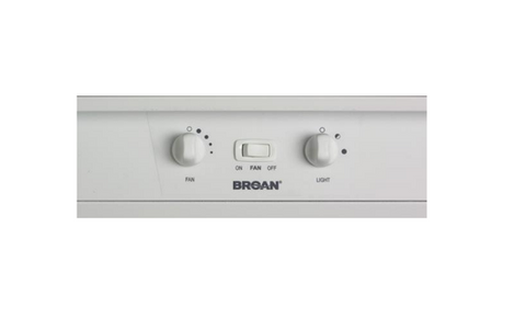 Broan 9" Variable 440 CFM Hood White on White - AP130WW