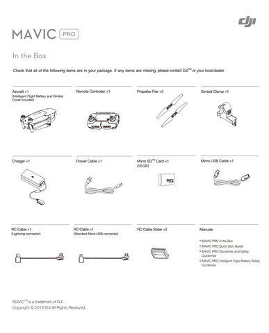 DJI Mavic Pro Fly More Combo