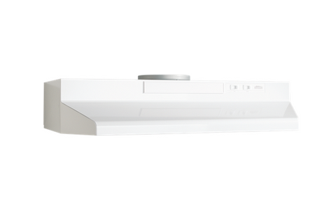 Broan White-on-White 24" Convertible Range Hood - F402411